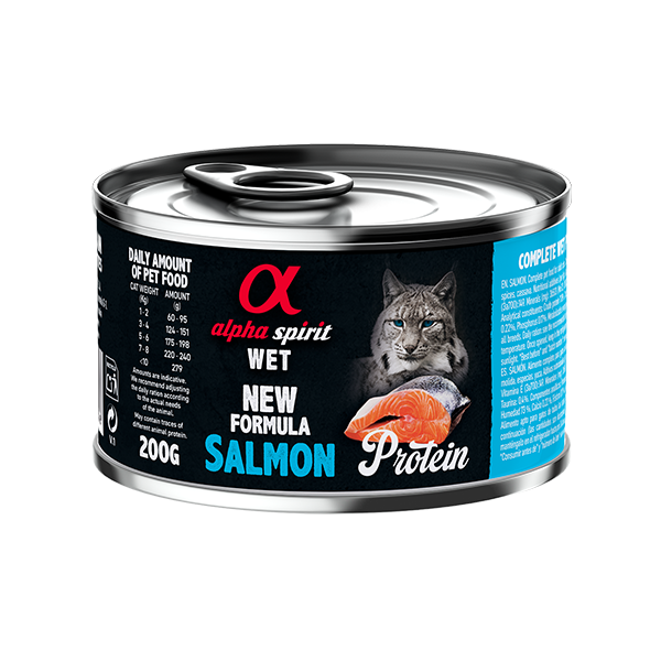 ალფა სპირიტი კონსერვი კატებისთვის Salmon 200 გრ
