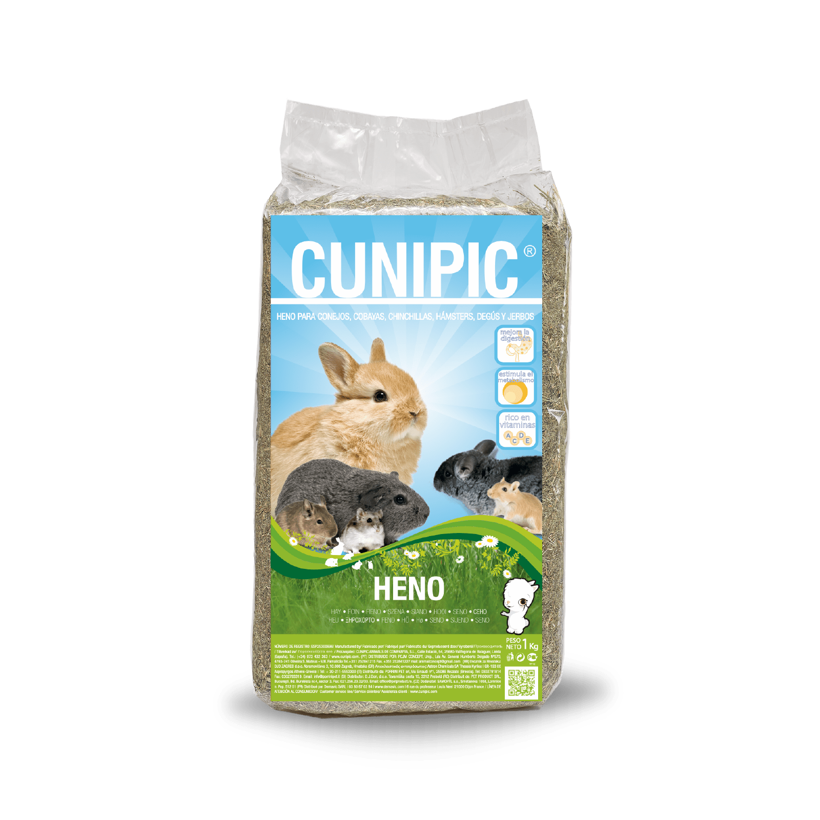 ქიუნიფიქი თივა მღრნელებისთვის Pressed Hay 1 კგ