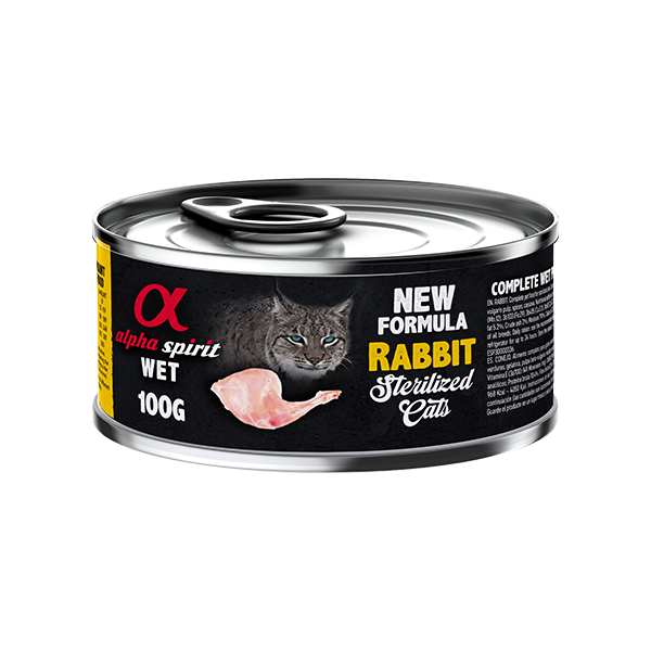 ალფა სპირიტი კონსერვი კატებისთვის Rabbit 100 გრ