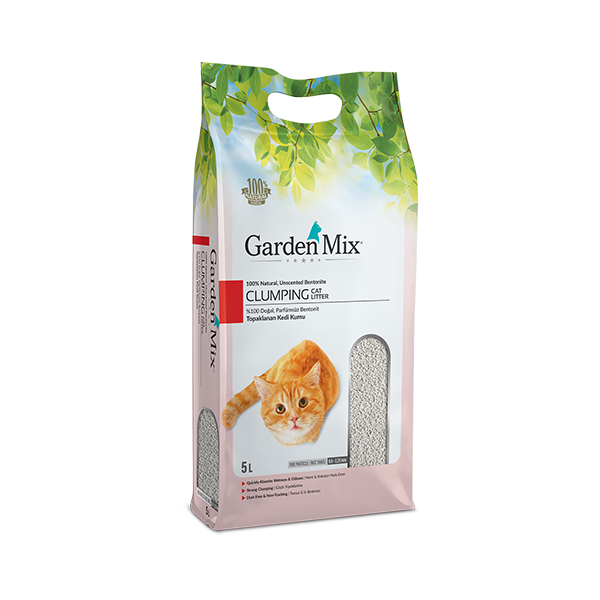გარდენმიქსი ქვიშა კატებისთვის სტანდარტული Non-Scented 5 ლ