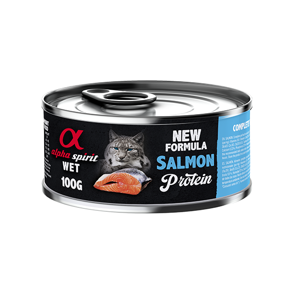 ალფა სპირიტი კონსერვი კატებისთვის Salmon 100 გრ