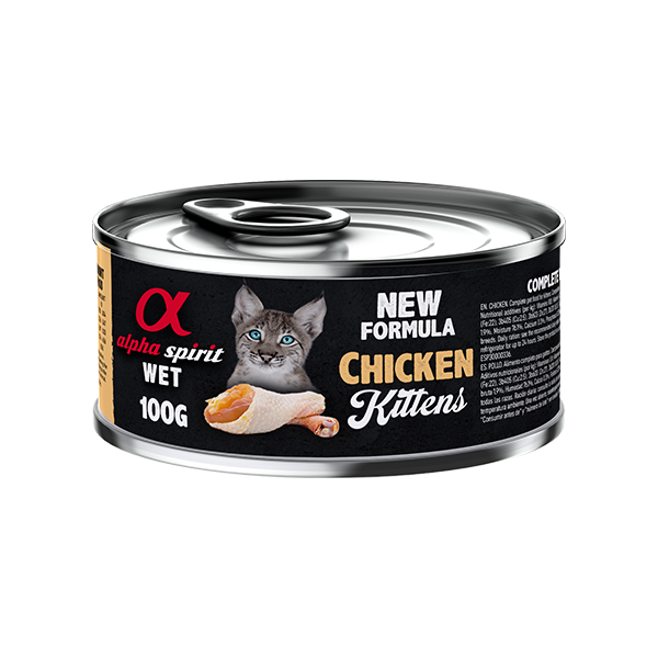 ალფა სპირიტი კონსერვი კნუტებისთვის Chicken 100 გრ